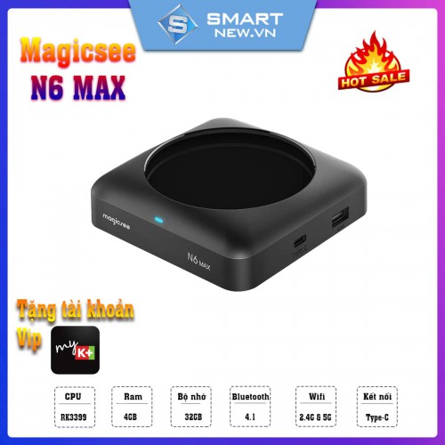 Android tv box Magicsee N6 MAX - Chip 6 lõi RK3399
