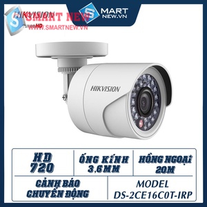 Camera giám sát ngoài trời Hikvision DS-2CE16C0T-IRP - HD720 - 1.0MP