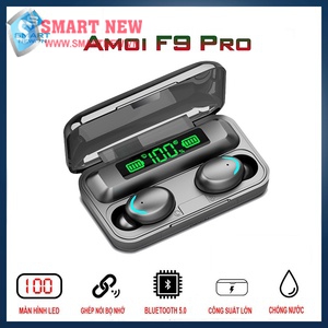 Tai nghe AMoi F9 Pro Bluetooth 5.0 - Kết nối không dây - Chống nước IP67 - Pin 2000maH - Dùng 600 tiếng