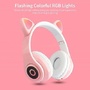 Tai nghe chụp tai B39 Cat Ear-đèn LED bluetooth 5.0