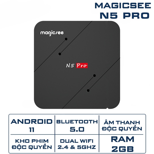 Android tv box Magicsee N5 Pro Chip S905W2 Android 11 Ram 2GB