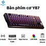 Bàn phím cơ không dây Y87 - 3 mode - Mạch xuôi 5 pin - App Marco - LED RGB - Full Foam