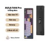 Bàn Phím Cơ Không Dây AULA F108 pro - 3 mode - Mạch Xuôi - Hỗ trợ hotswap 5 pin - LED RGB - Có App - Núm xoay- Pin 80pro