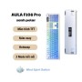 Bàn Phím Cơ Không Dây AULA F108 pro - 3 mode - Mạch Xuôi - Hỗ trợ hotswap 5 pin - LED RGB - Có App - Núm xoay- Pin 80pro