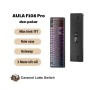 Bàn Phím Cơ Không Dây AULA F108 pro - 3 mode - Mạch Xuôi - Hỗ trợ hotswap 5 pin - LED RGB - Có App - Núm xoay- Pin 80pro