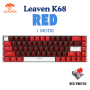 Bàn phím cơ cắm dây Leaven K68 - 1mode - Led RGB - Có hot-swap - Keycap Xuyên LED - Có APP tùy chỉnh