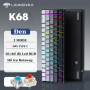 Bàn phím cơ cắm dây Leaven K68 - 1mode - Led RGB - Có hot-swap - Keycap Xuyên LED - Có APP tùy chỉnh