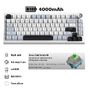 Bàn phím cơ Atas K81 không dây 3 mode - Mạch Xuôi - Hỗ trợ hotswap 5 pin - LED RGB - Có App - Pin 8000 || Gaming House