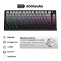 Bàn phím cơ Atas K81 không dây 3 mode - Mạch Xuôi - Hỗ trợ hotswap 5 pin - LED RGB - Có App - Pin 8000 || Gaming House