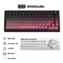 Bàn phím cơ Atas K81 không dây 3 mode - Mạch Xuôi - Hỗ trợ hotswap 5 pin - LED RGB - Có App - Pin 8000 || Gaming House
