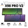 Bàn Phím Cơ Xinmeng X98 Pro Full Size Không Dây Bluetooth Led RGB - Mạch xuôi - App Marco - Phím PBT - Hotswap