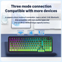 Bàn phím cơ ATAS BK98 không dây 3 mode - Mạch Xuôi - Hỗ trợ hotswap 5 pin - LED RGB - Có Web