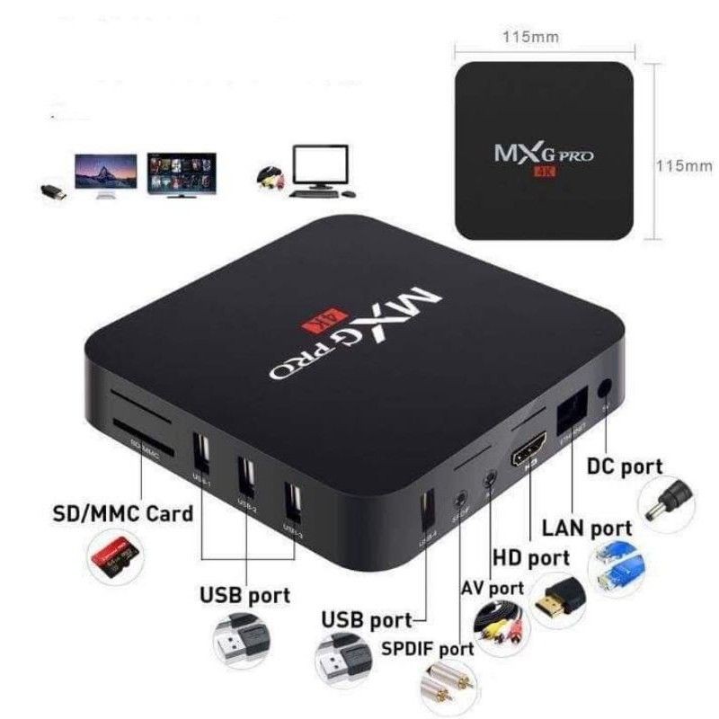 Thiết kế Android TV Box Mxq pro 4k