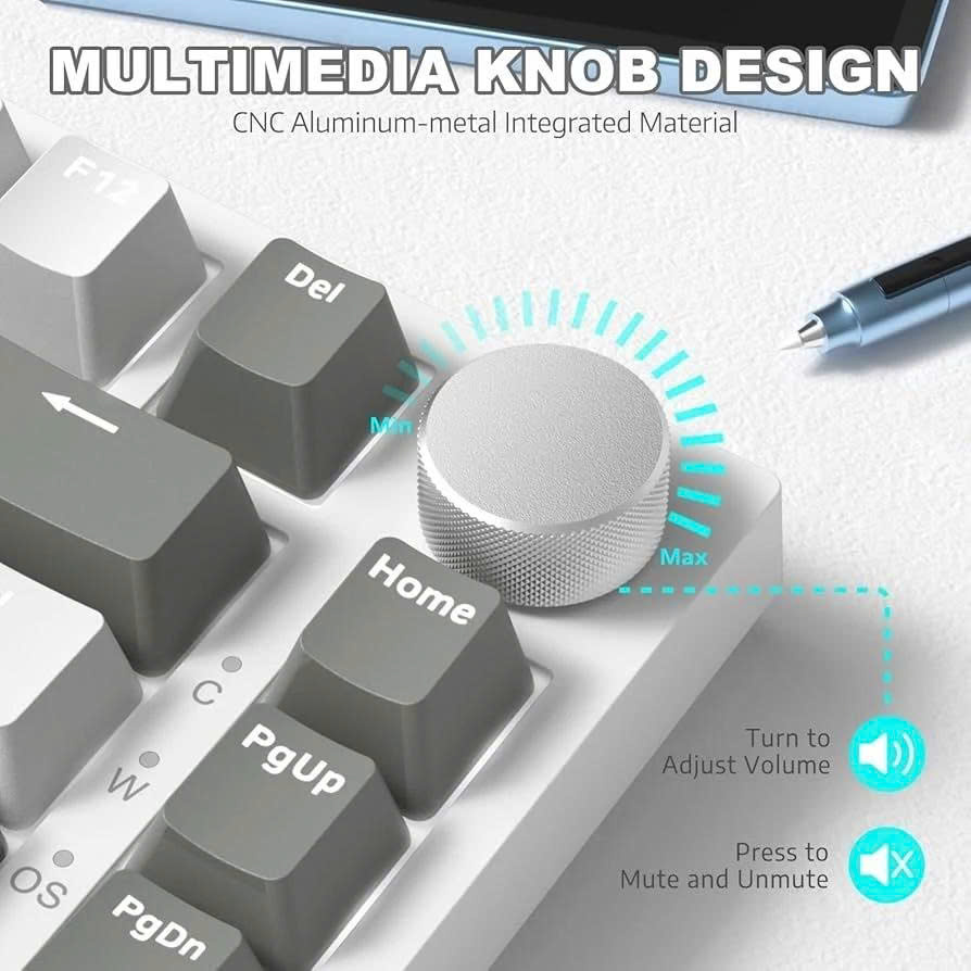 Bàn phím cơ có dây Ajazz AK820 1 mode - Gasket Mount - Có hot-swap - Mạch xuôi - Type C