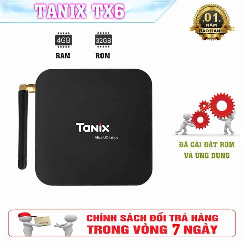 Android TV Box Tanix TX6 - Android 9.0, AllWinner H6, Quad core CPU - TX6