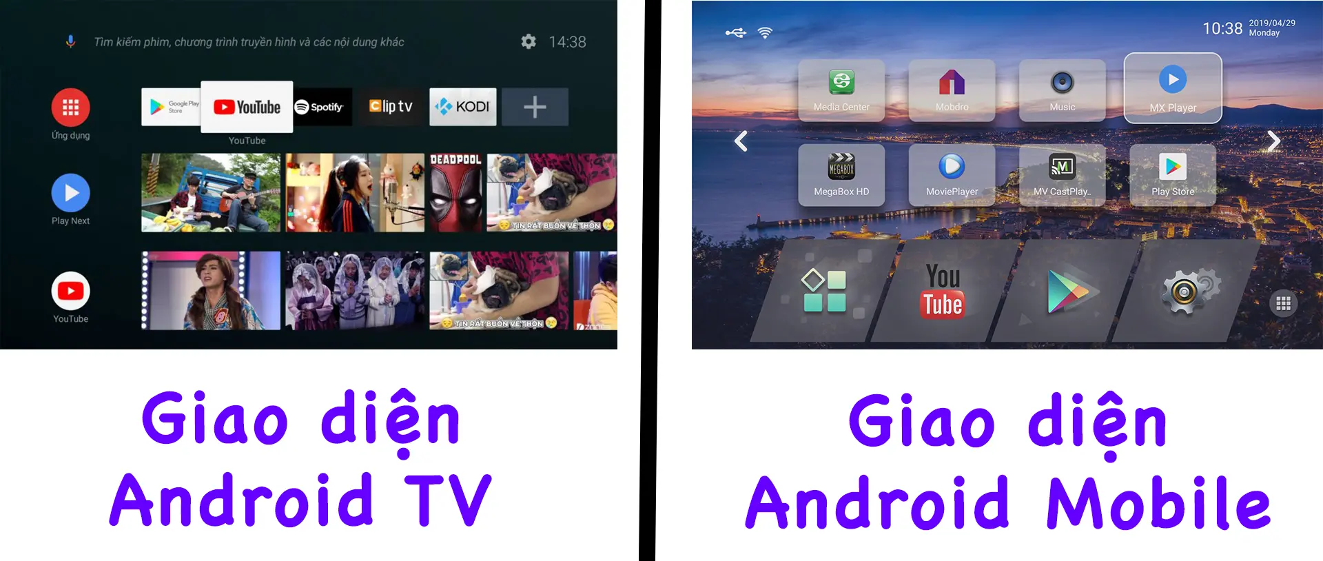 giao diện android 9.0