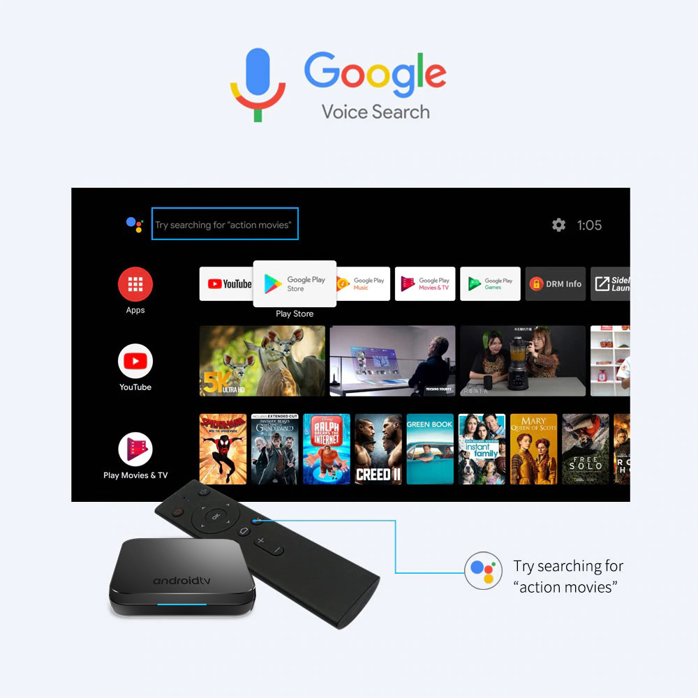 review android tv box mecool km9